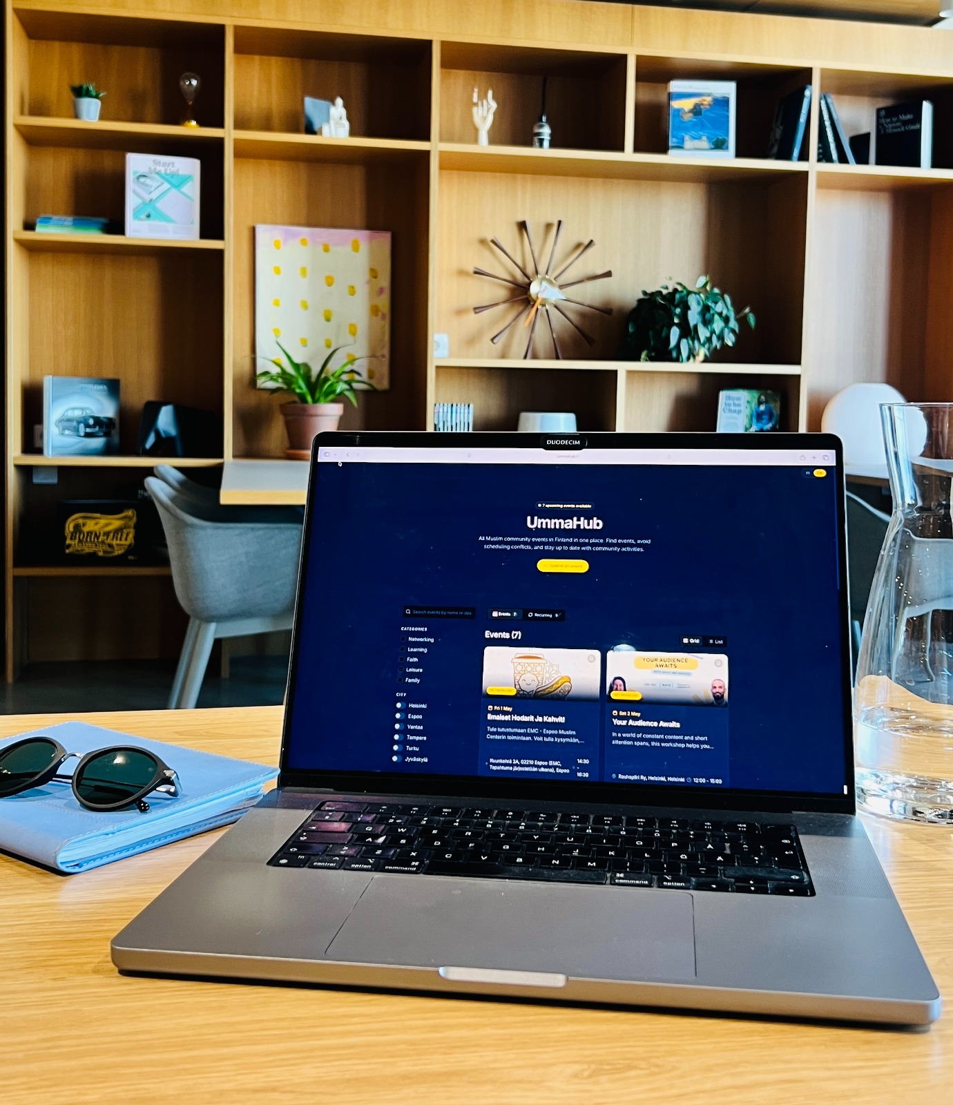 UmmaHub event publishing flow