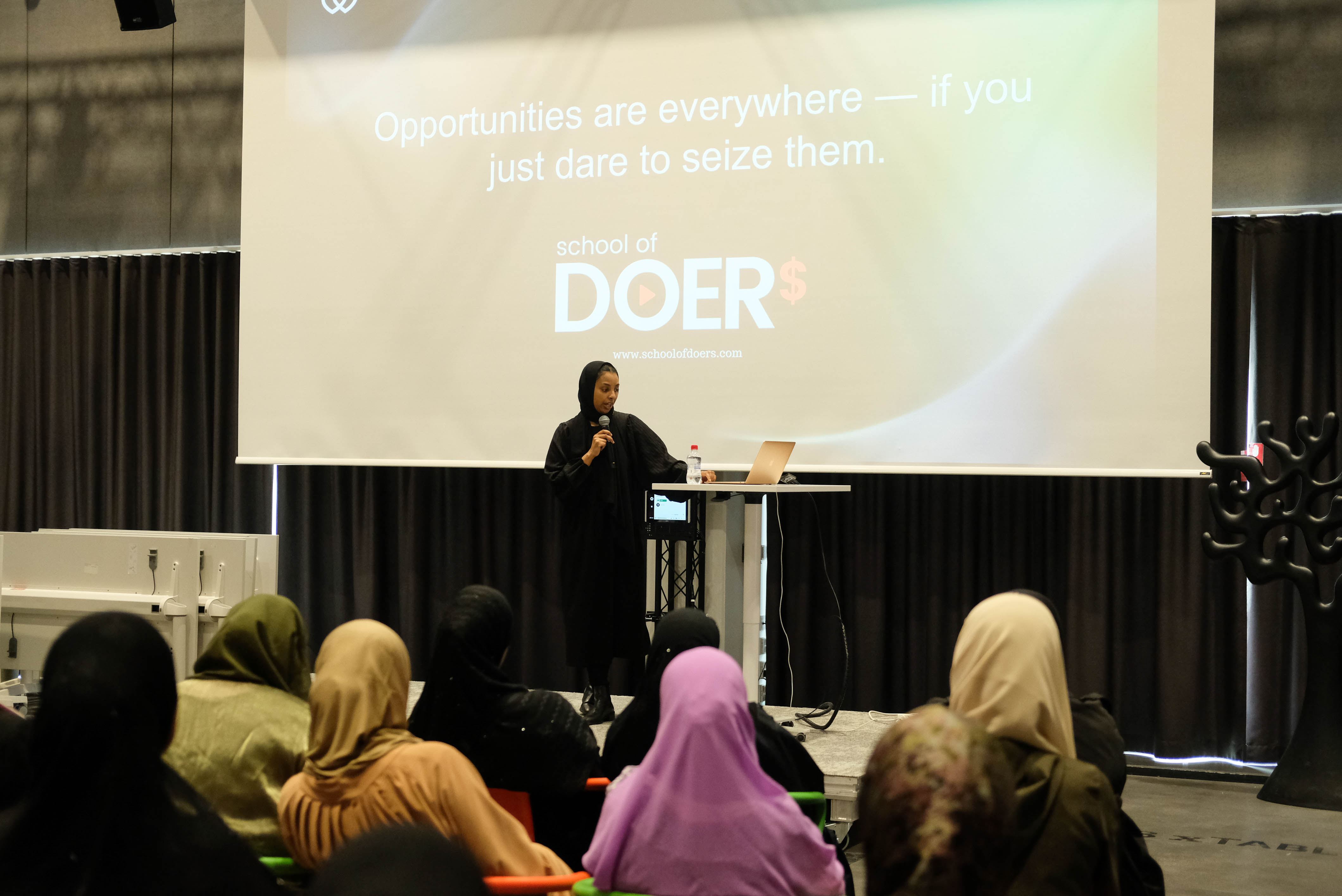 Speaker presenting at Startups and Founders event